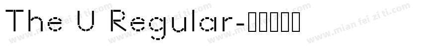 The U Regular字体转换